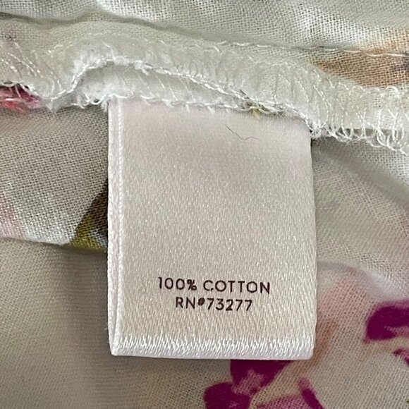 LC Lauren Conrad Floral Ruffle Trim Sleeveless Top Size Medium - Picture 9 of 12